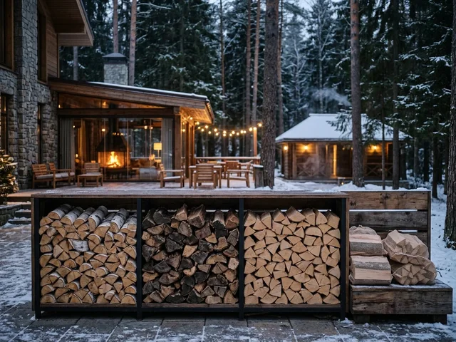Дрова для загородной гостиницы в Развилке